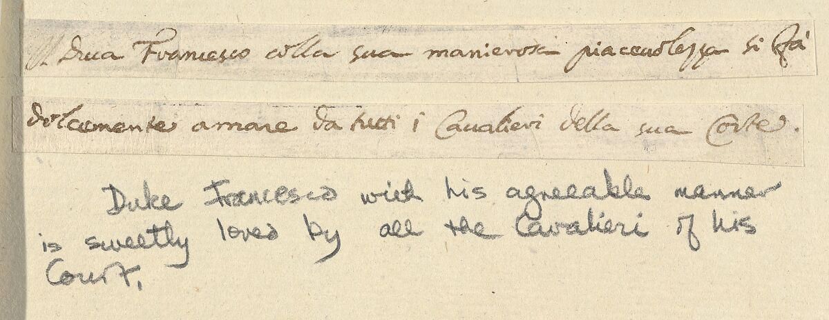 Francesco I d'Este, with his Gentle Manner, is Loved by All of the Noblemen in his Court, from "L'Idea di un Principe ed Eroe Cristiano in Francesco I d'Este, di Modena e Reggio Duca VIII [...]", Bartolomeo Fenice (Fénis), Etching