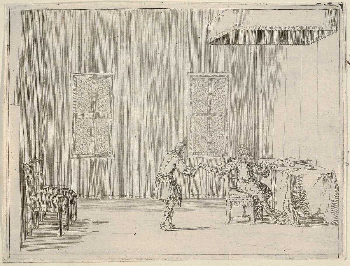 Francesco I d'Este Drafts a Document that Prevents Individuals from Conspiring Against the State, from "L'Idea di un Principe ed Eroe Cristiano in Francesco I d'Este, di Modena e Reggio Duca VIII [...]", Bartolomeo Fenice (Fénis), Etching 