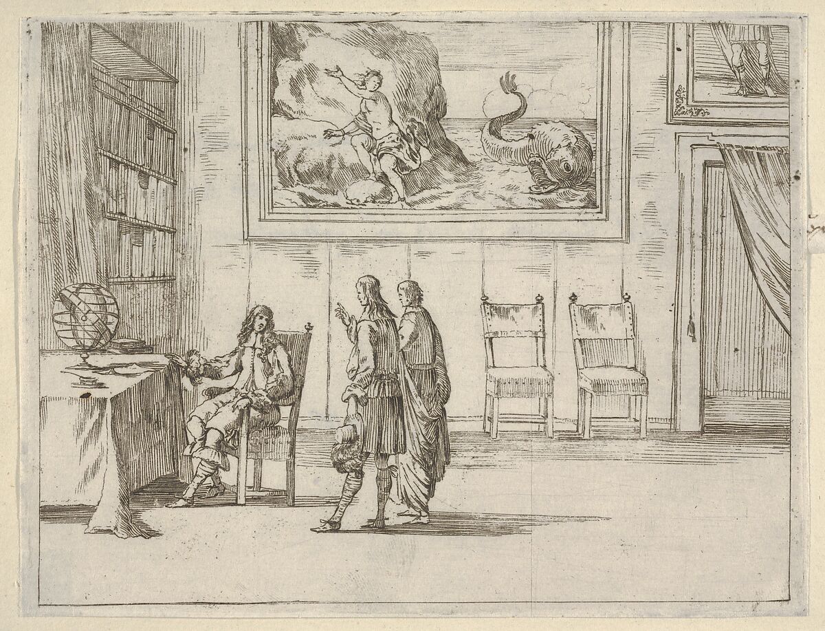 Francesco I d'Este Displays Great Faculty in his Studies, from "L'Idea di un Principe ed Eroe Cristiano in Francesco I d'Este, di Modena e Reggio Duca VIII [...]", Bartolomeo Fenice (Fénis), Etching 