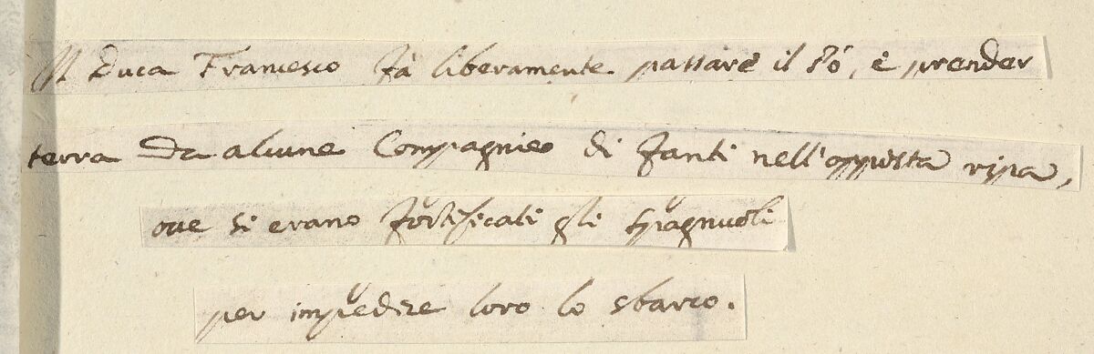 Francesco I d'Este Freely Crosses the Po and Takes Up his Sword Against Troops in the Vinyard of the Opposite Bank where the Spanish had Settled to Impede his Crossing, from "L'Idea di un Principe ed Eroe Cristiano in Francesco I d'Este, di Modena e Reggio Duca VIII [...]", Bartolomeo Fenice (Fénis), Etching