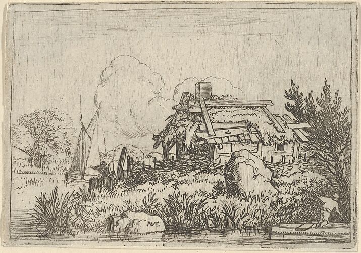 The Ruined Cottage, Surrounded by Water