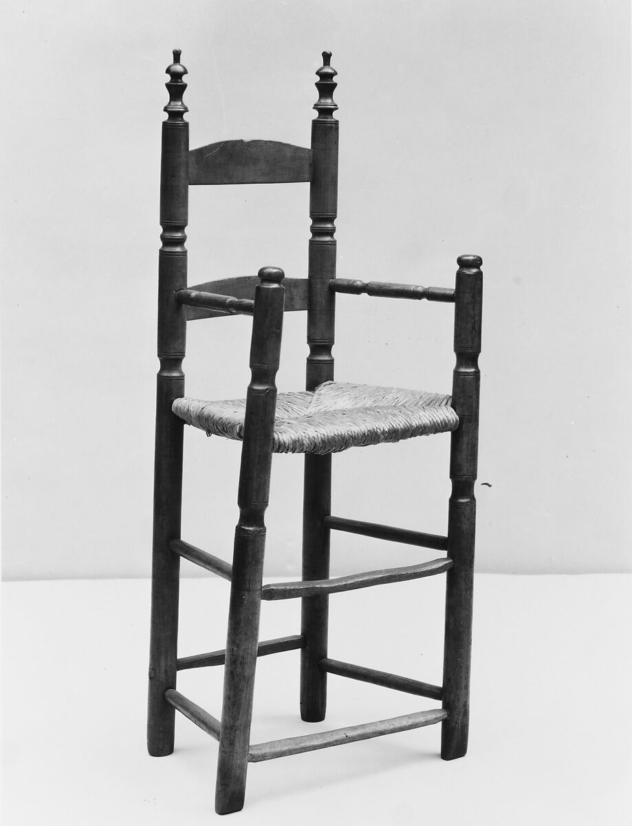 High Chair, Maple, ash, American 