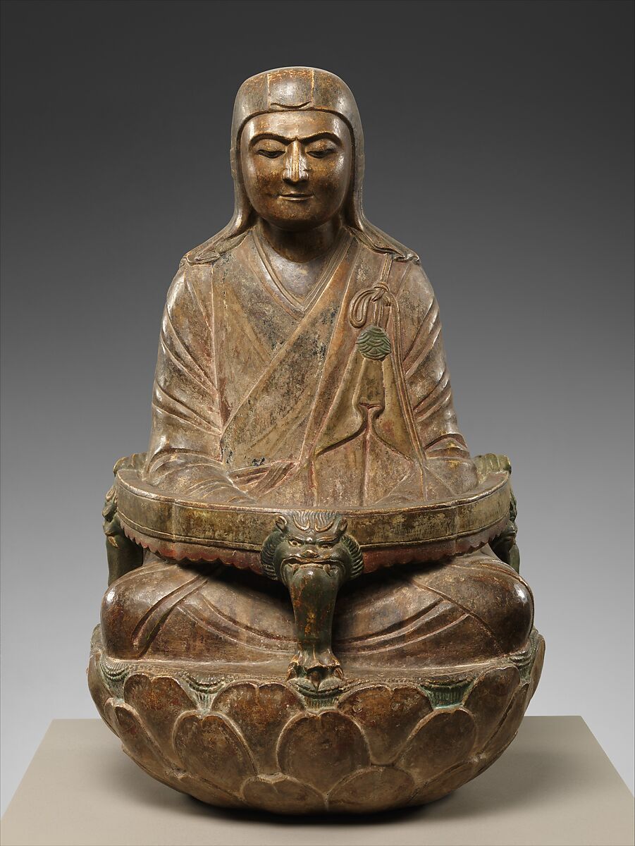 Monk Sengqie, Limestone with pigment, China 