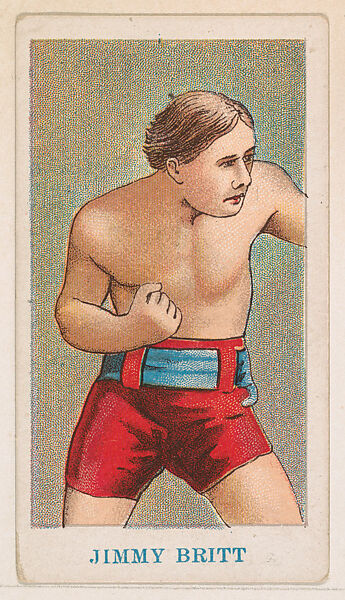 Jimmy Britt, from the Prize Fighter Caramels series (E75) for the American Caramel Company, Issued by American Caramel Company, Philadelphia, Commercial color lithograph 