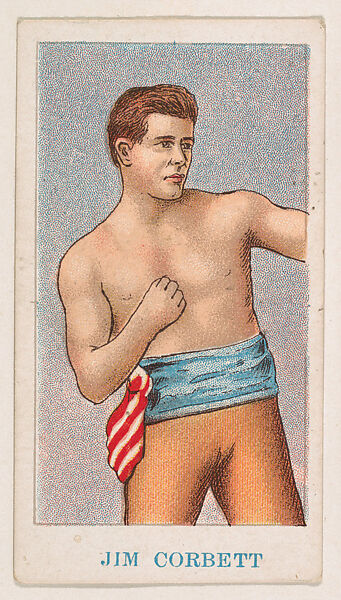 Jim Corbett, from the Prize Fighter Caramels series (E75) for the American Caramel Company, Issued by American Caramel Company, Philadelphia, Commercial color lithograph 
