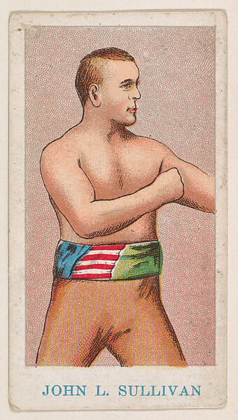 John L. Sullivan, from the Prize Fighter Caramels series (E75) for the American Caramel Company, Issued by American Caramel Company, Philadelphia, Commercial color lithograph 
