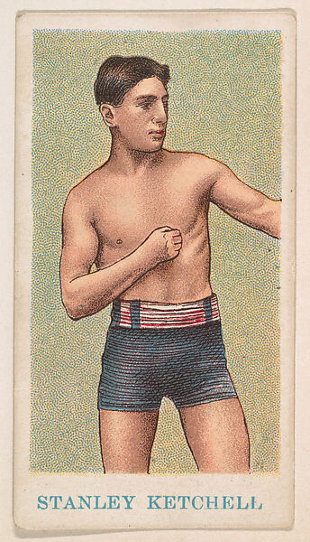 Abe Attell rare error card, from the Prize Fighter Caramels series (E75) for the American Caramel Company, Issued by American Caramel Company, Philadelphia, Commercial color lithograph 
