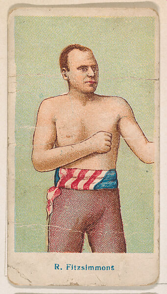 R. Fitzsimmons, from the Prize Fighter Caramels series (E76) for the American Caramel Company, Issued by American Caramel Company, Philadelphia, Commercial color lithograph 