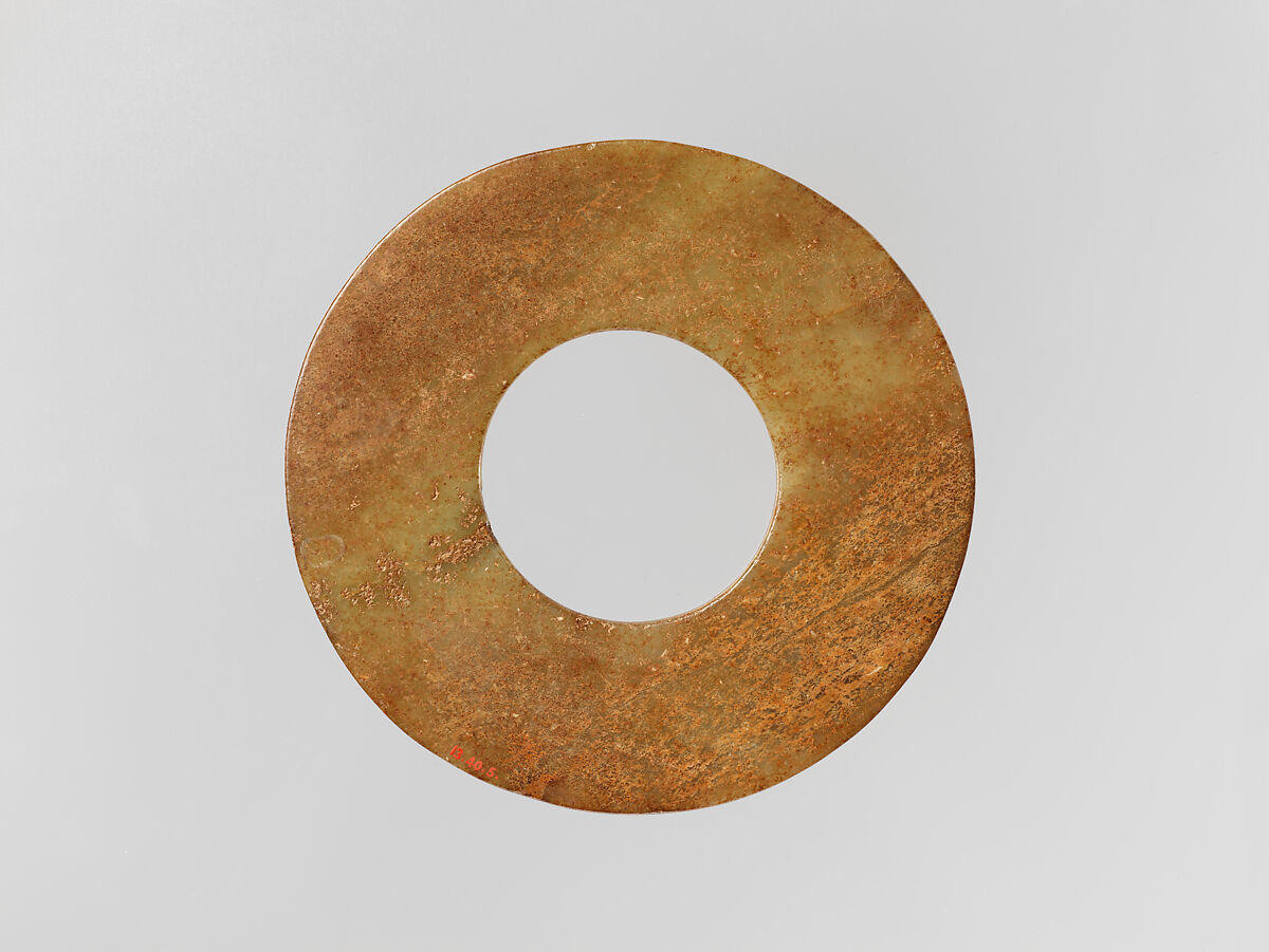 Ritual disk (bi), Jade, China