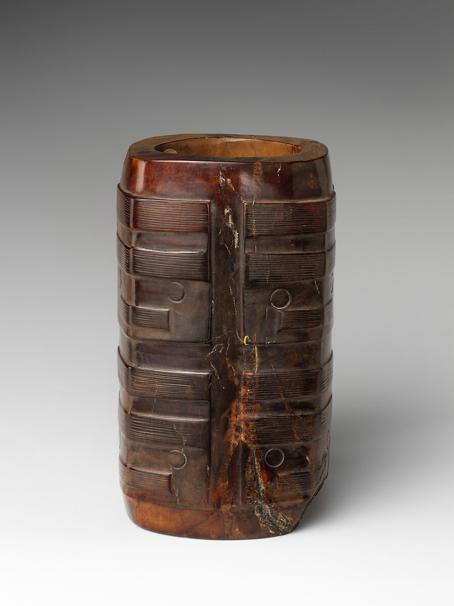 Ritual Object (Cong), Jade (nephrite), China