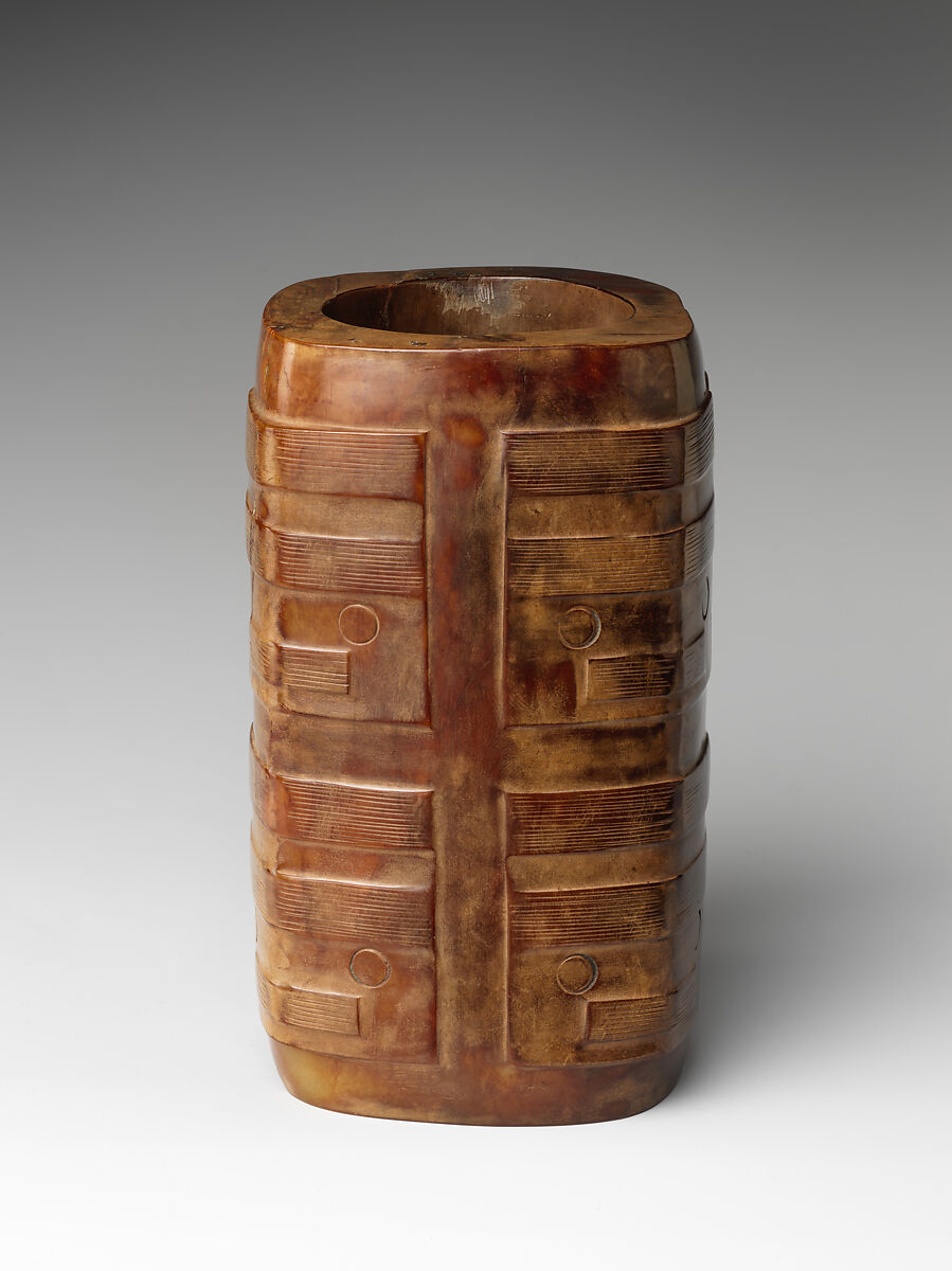 Ritual Object (Cong), Jade (nephrite), China
