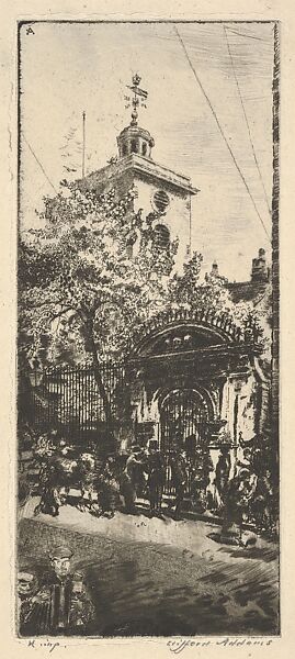 Seething Lane, Clifford Addams (American, Woodbury, New Jersey 1876–1942), Etching 