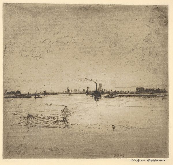 On the Maas, Clifford Addams (American, Woodbury, New Jersey 1876–1942), Etching 