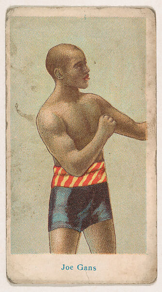 Joe Gans, from the Prize Fighter Caramels series (E76) for the American Caramel Company, Issued by American Caramel Company, Philadelphia, Commercial color lithograph 