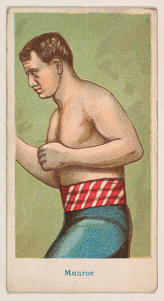 Munroe, from the Prize Fighter Caramels series (E76) for the American Caramel Company, Issued by American Caramel Company, Philadelphia, Commercial color lithograph 