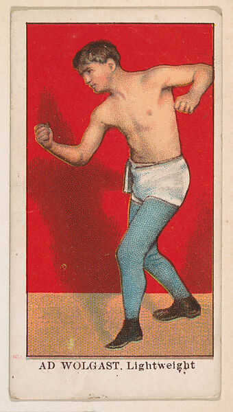 Ad Wolgast, Lightweight, from the Prize Fighter Caramels series (E77) for the American Caramel Company, Issued by American Caramel Company, Philadelphia, Commercial color lithograph 