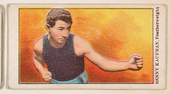 Benny Kaufman, Featherweight, from the Prize Fighter Caramels series (E77) for the American Caramel Company, Issued by American Caramel Company, Philadelphia, Commercial color lithograph 