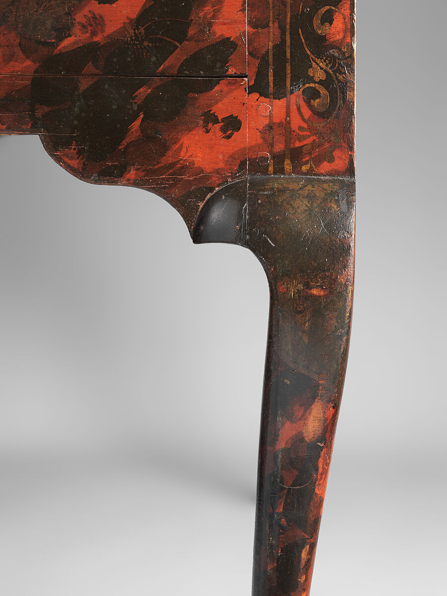 Chest of Drawers, Japanned maple, japanned white pine, white pine; brass, American