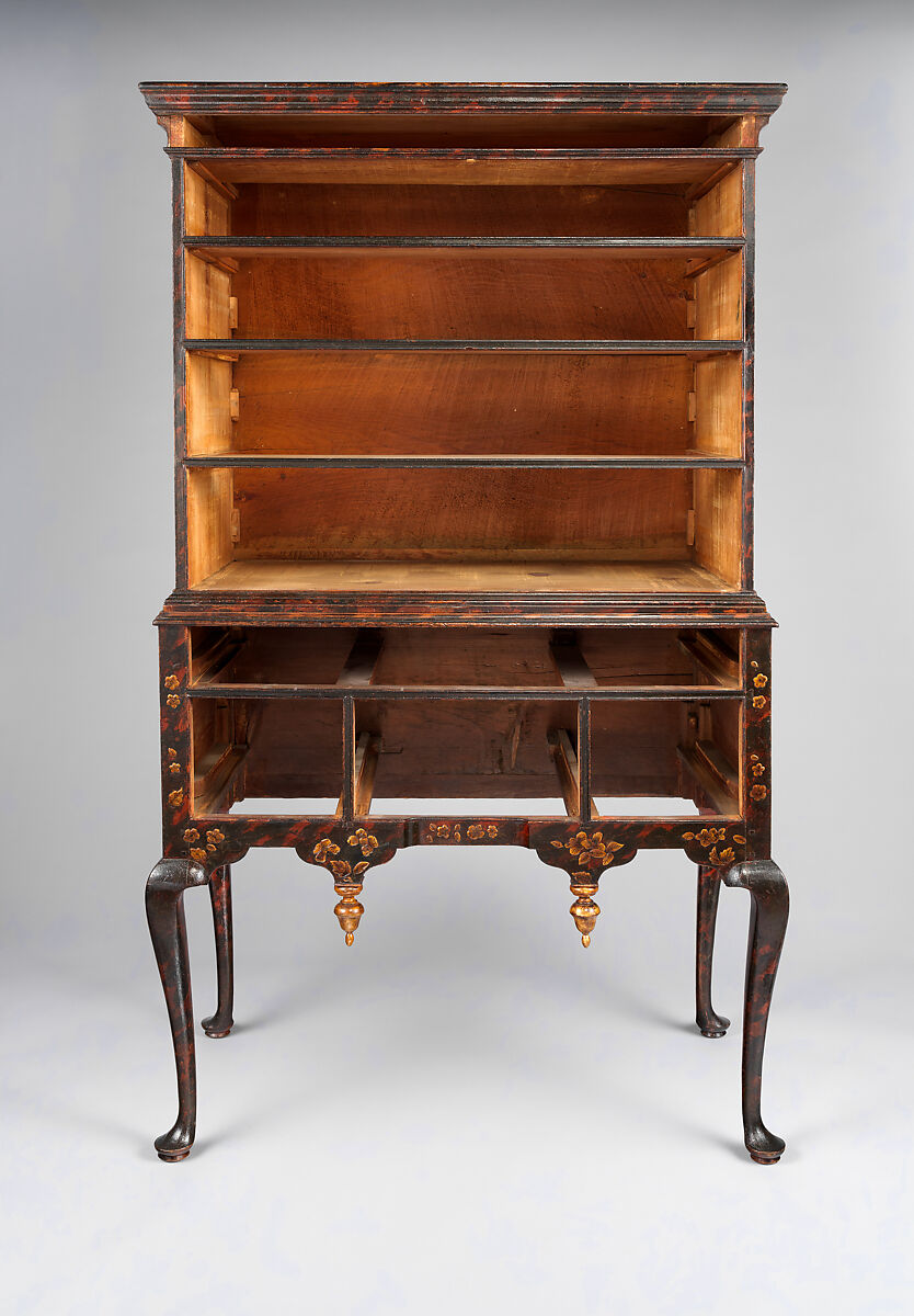 Chest of Drawers, Japanned maple, japanned white pine, white pine; brass, American