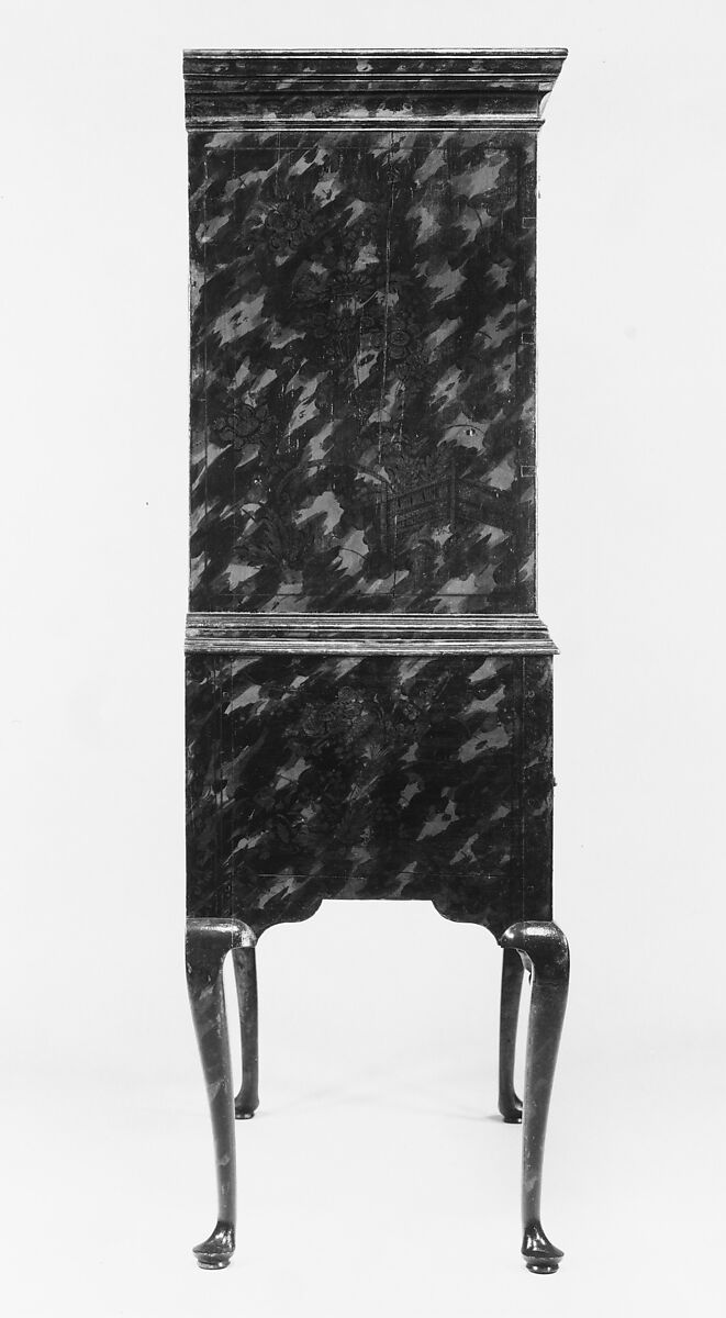 Chest of Drawers, Japanned maple, japanned white pine, white pine; brass, American