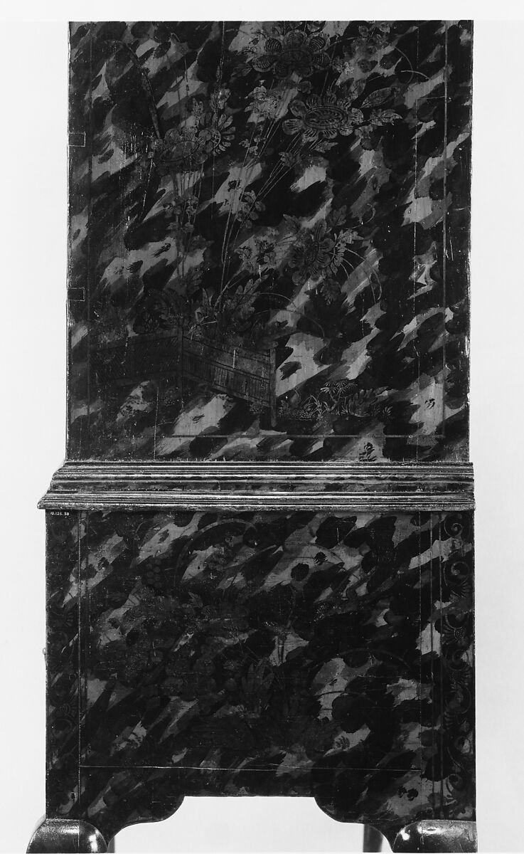 Chest of Drawers, Japanned maple, japanned white pine, white pine; brass, American