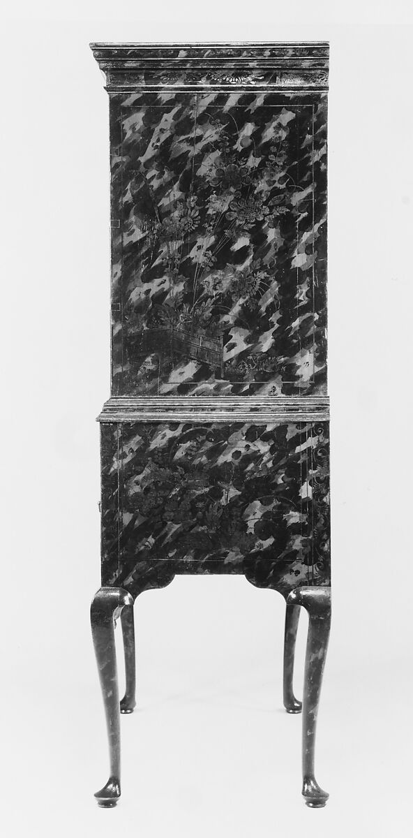 Chest of Drawers, Japanned maple, japanned white pine, white pine; brass, American