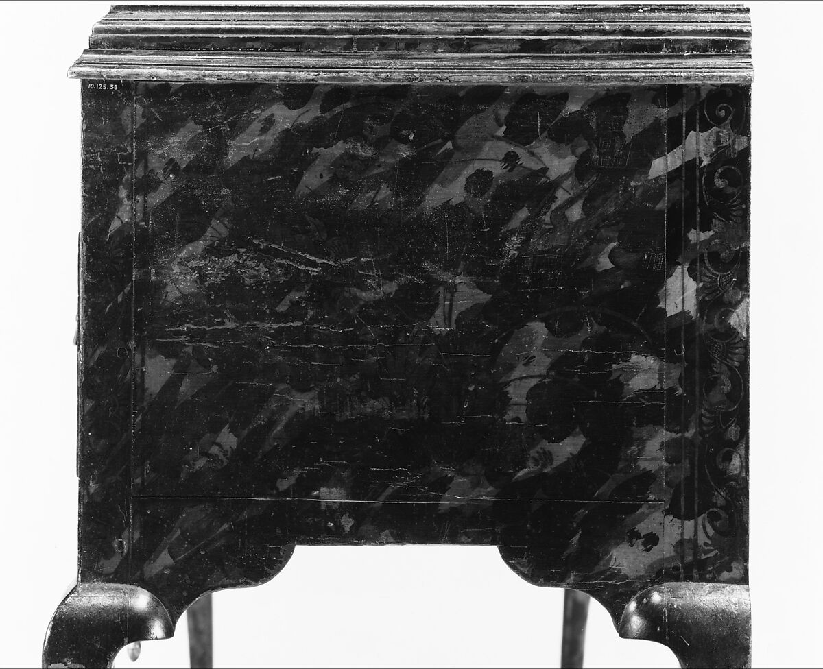 Chest of Drawers, Japanned maple, japanned white pine, white pine; brass, American