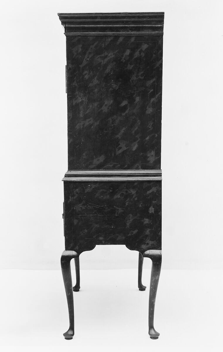 Chest of Drawers, Japanned maple, japanned white pine, white pine; brass, American