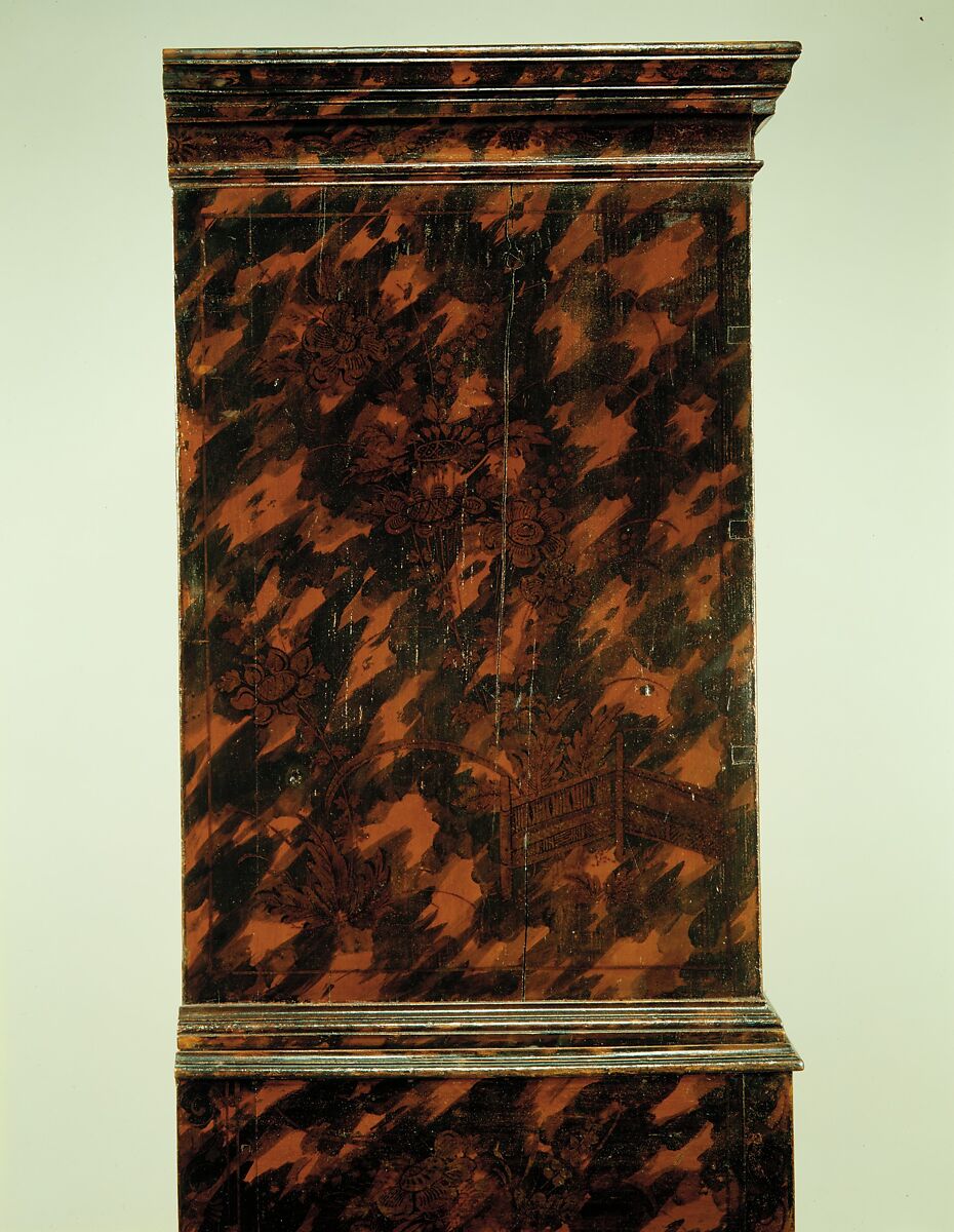 Chest of Drawers, Japanned maple, japanned white pine, white pine; brass, American