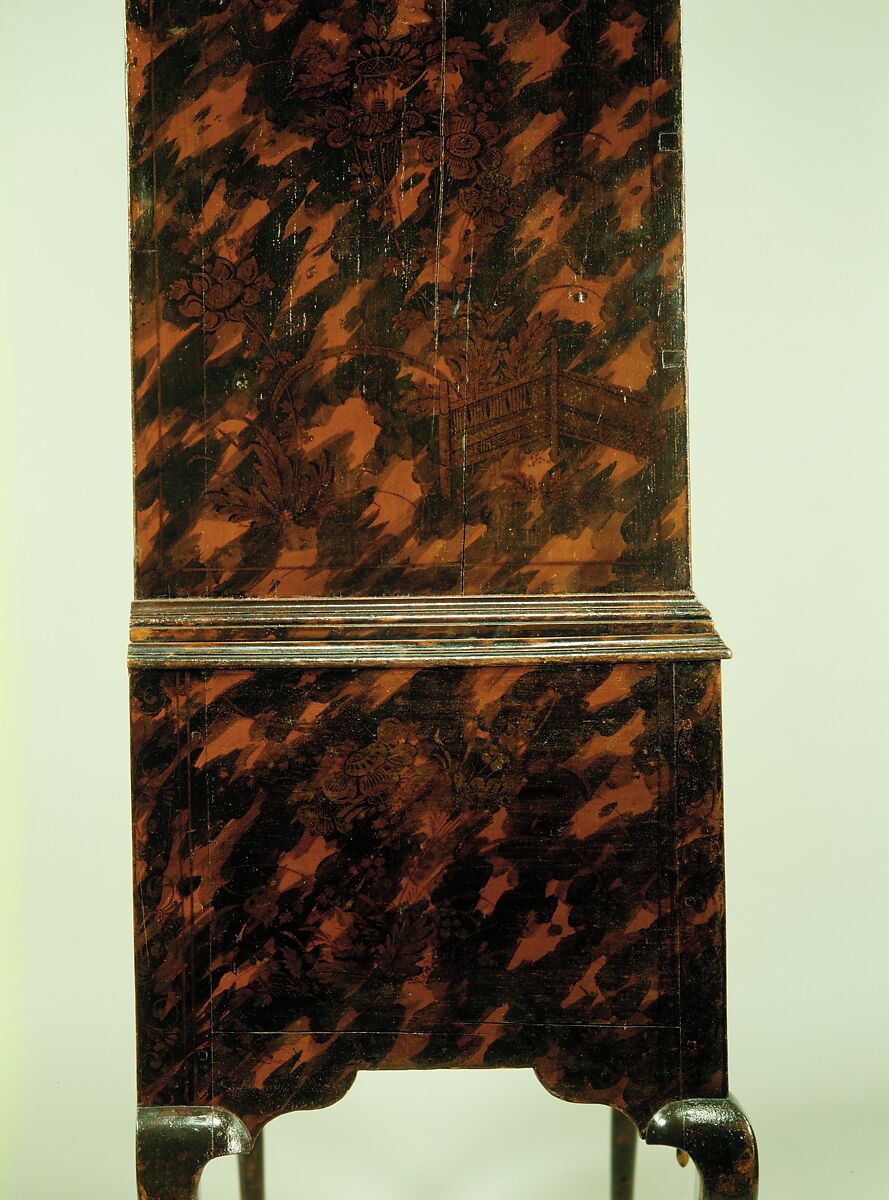 Chest of Drawers, Japanned maple, japanned white pine, white pine; brass, American