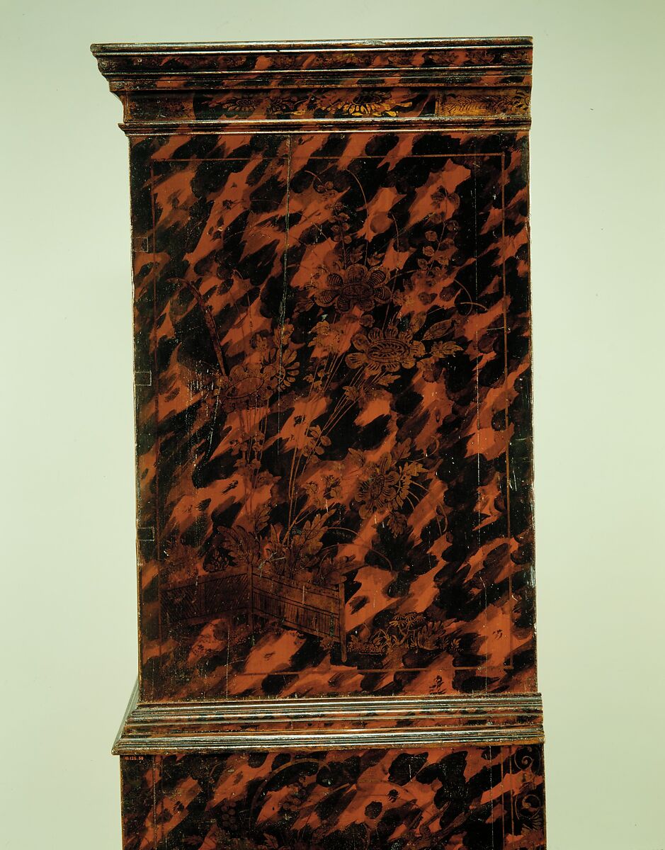 Chest of Drawers, Japanned maple, japanned white pine, white pine; brass, American