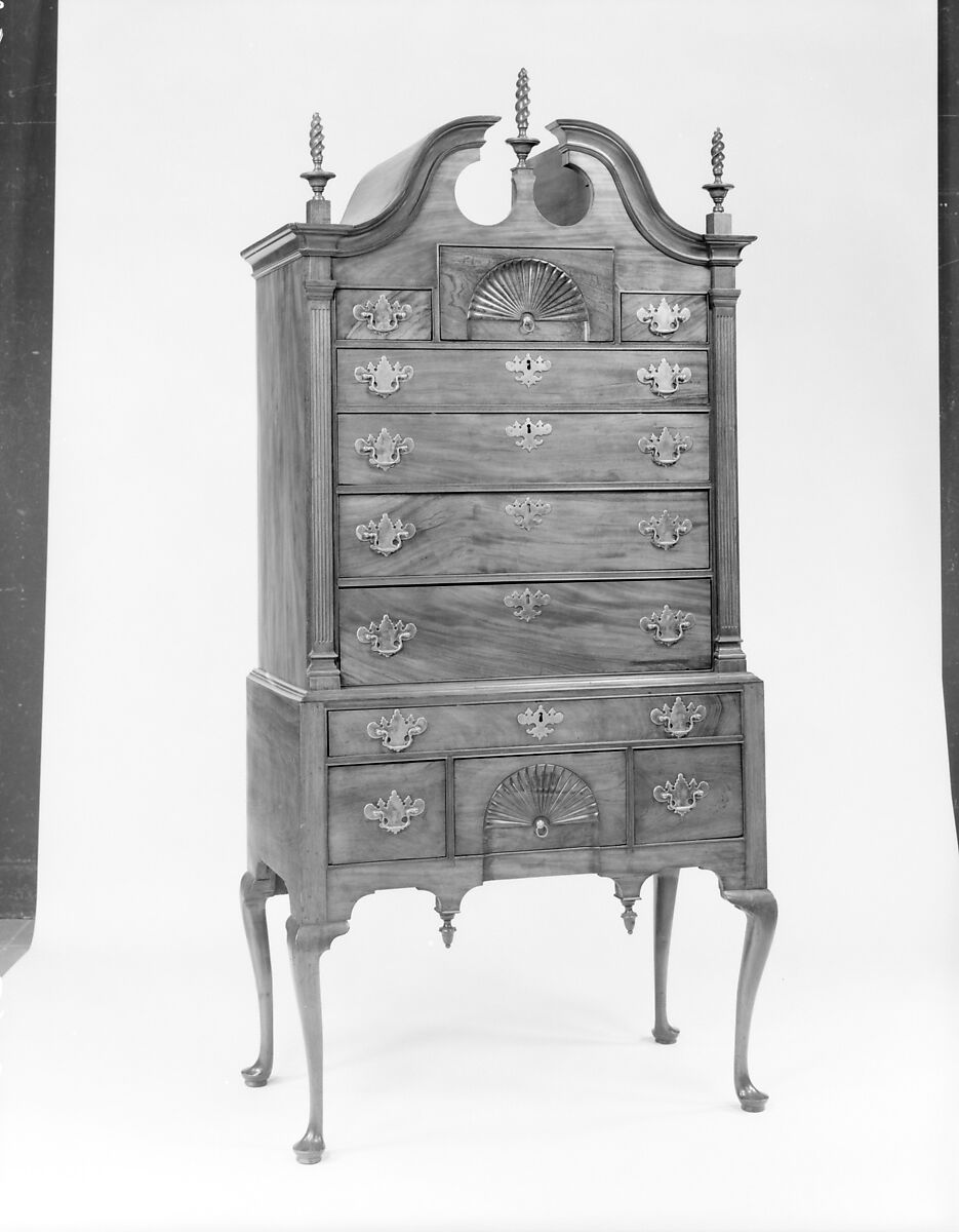 Chest of Drawers, Mahogany, white pine, American