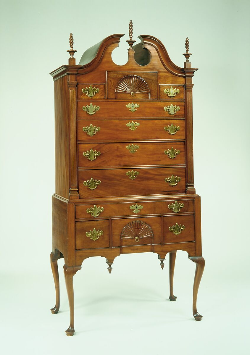 Chest of Drawers, Mahogany, white pine, American 