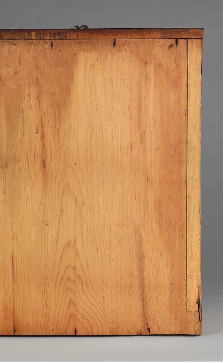 High chest of drawers, Maple, black walnut, poplar, eastern white pine, American