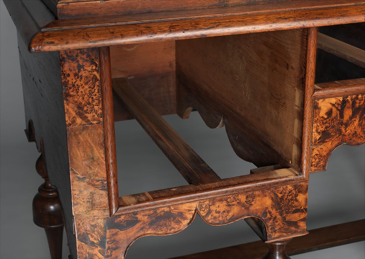 High chest of drawers, Maple, black walnut, poplar, eastern white pine, American