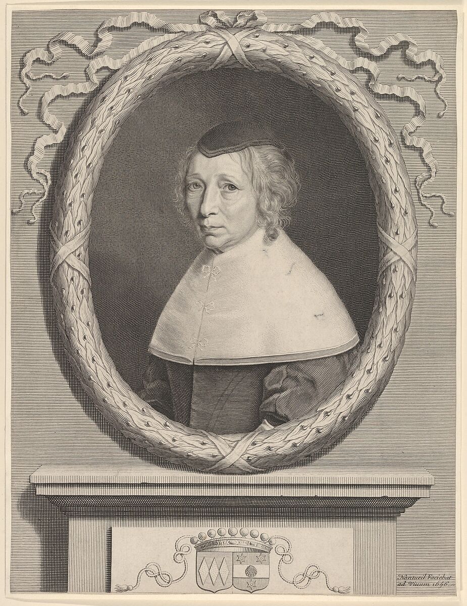 Madame Bouthillier (Marie de Bragelogne), Robert Nanteuil (French, Reims 1623–1678 Paris), Engraving; second state of four (Petitjean & Wickert) 