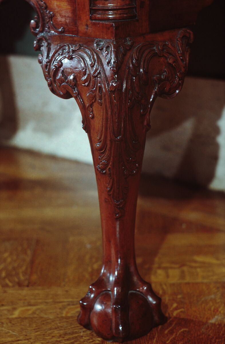 High chest of drawers, Mahogany, mahogany veneer, yellow pine, yellow poplar, northern white cedar; brass, American