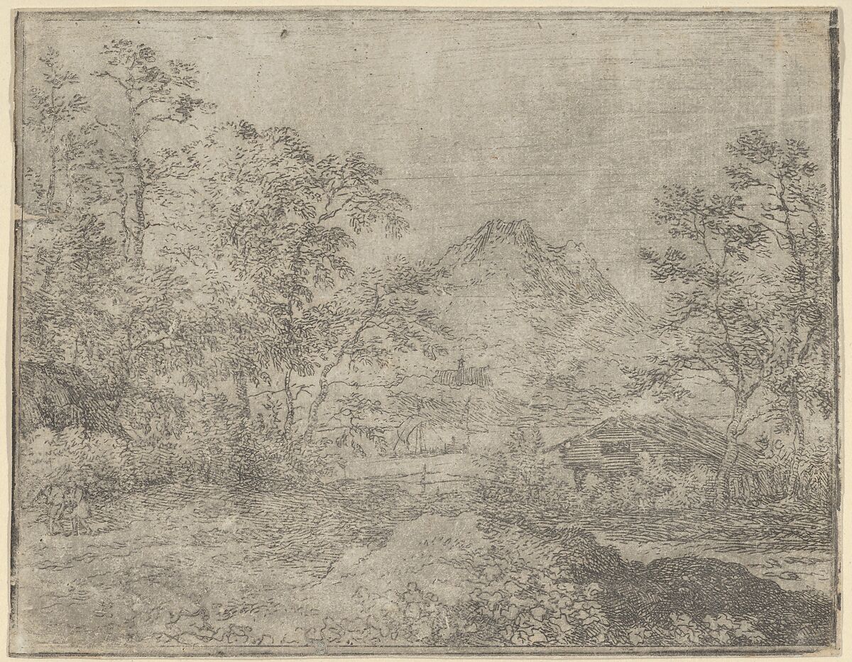 The Broad River, Allart van Everdingen (Dutch, Alkmaar 1621–1675 Amsterdam), Engraving; first state of two 