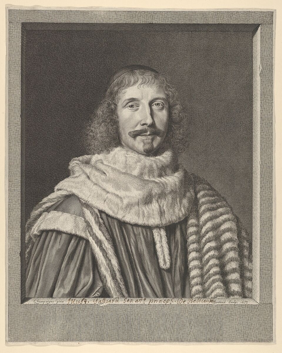 Pompone II de Bellièvre, Robert Nanteuil (French, Reims 1623–1678 Paris), Engraving; first state of two (Petitjean & Wickert) 