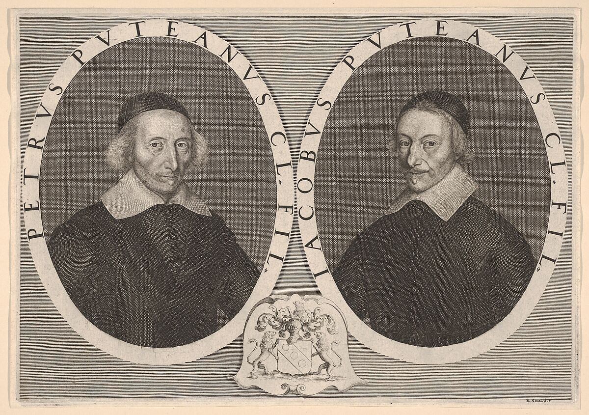 Pierre and Jacques Dupuy, Robert Nanteuil (French, Reims 1623–1678 Paris), Etching and engraving; first state of two (Petitjean & Wickert) 