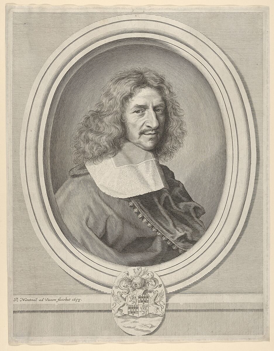 Louis Hesselin, Robert Nanteuil (French, Reims 1623–1678 Paris), Engraving; first state of two (Petitjean & Wickert) 