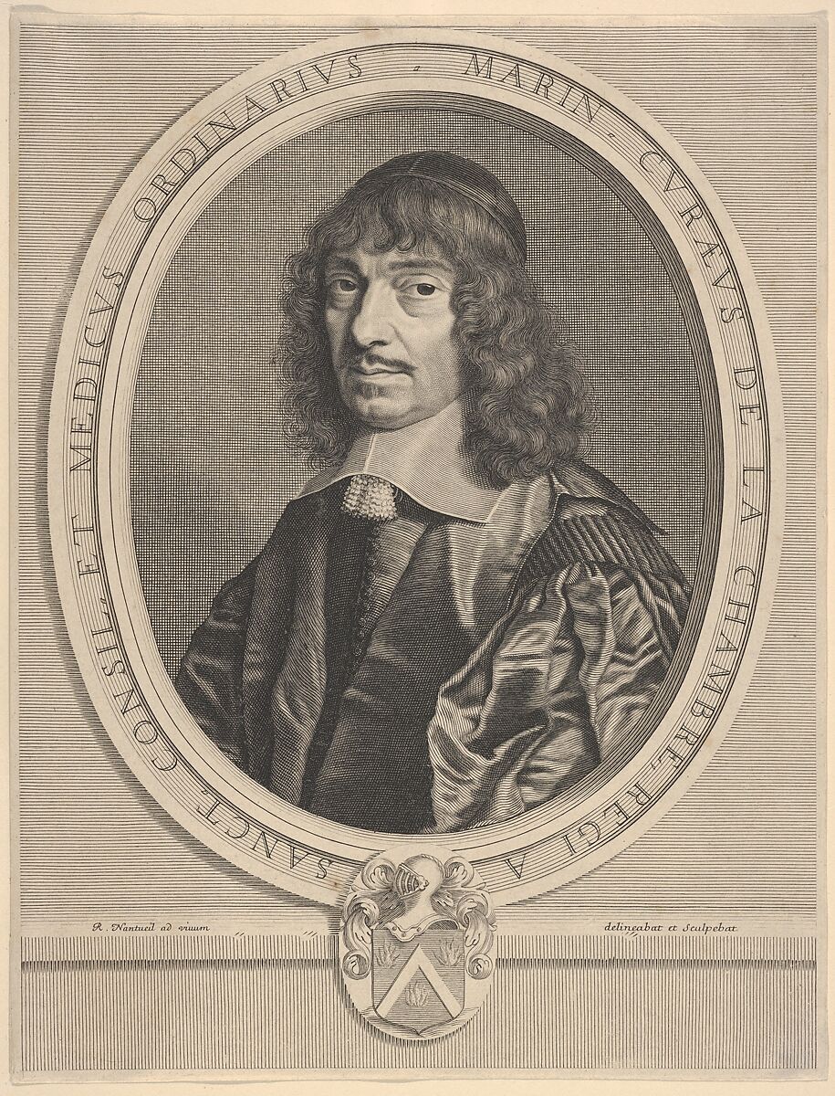 Marin Cureau de La Chambre, Robert Nanteuil (French, Reims 1623–1678 Paris), Engraving; first state of five (Petitjean & Wickert) 