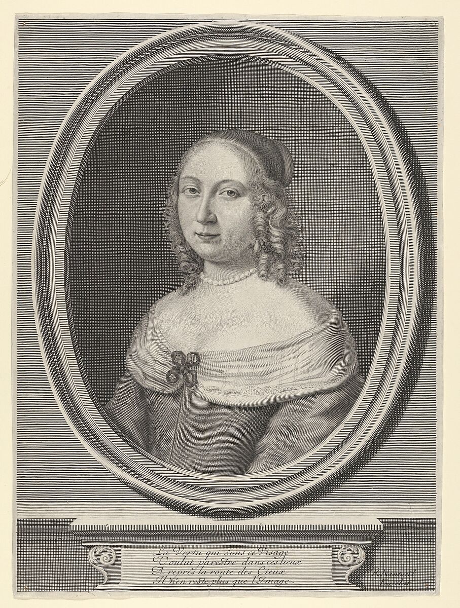 Madame de Gillier (Marie Jolly), Robert Nanteuil (French, Reims 1623–1678 Paris), Engraving; second state of three (Petitjean & Wickert) 