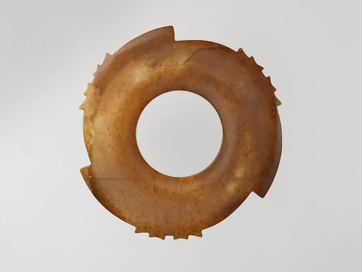 Notched disc, Jade (nephrite), China