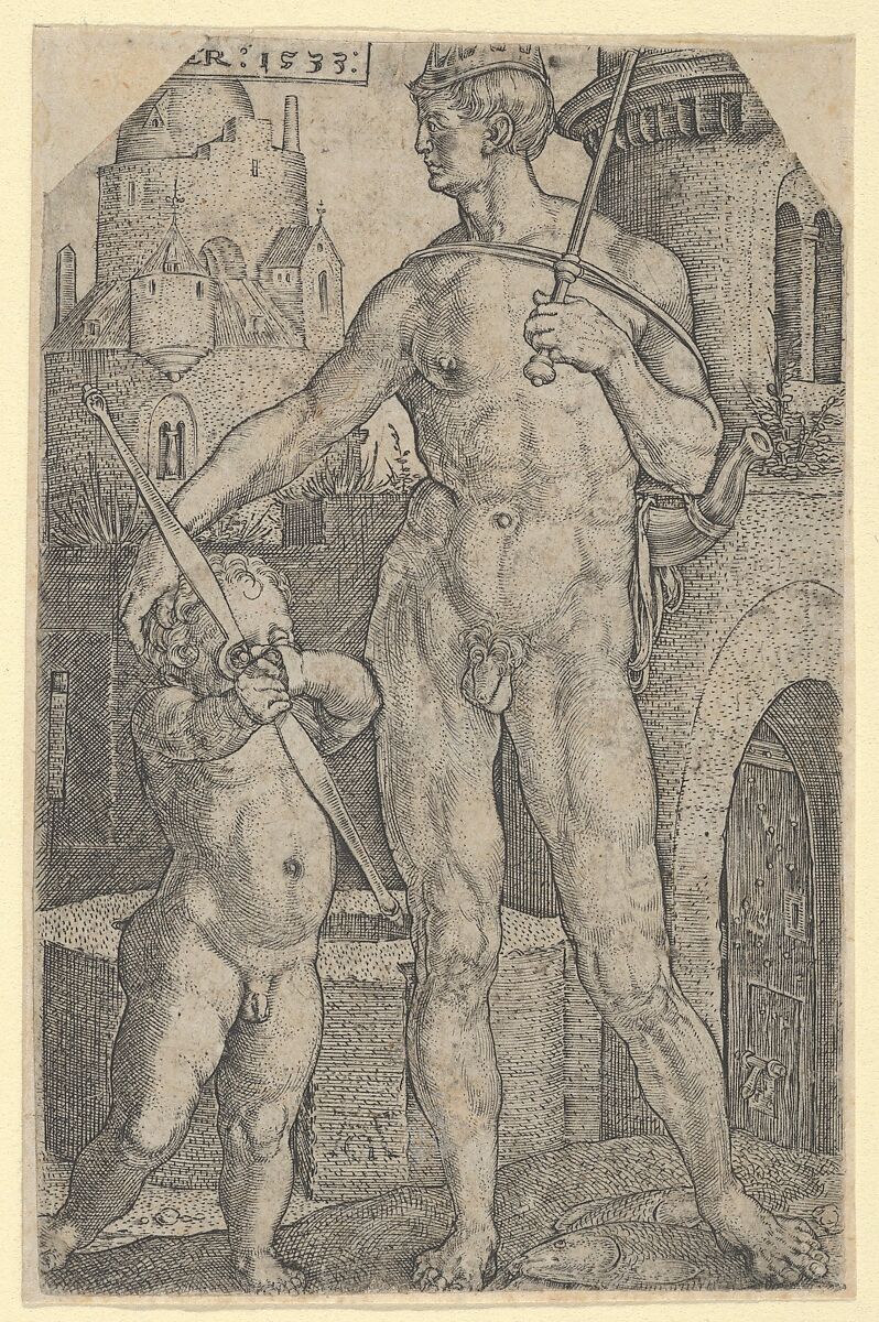 Jupiter, from "The Seven Planets", Heinrich Aldegrever (German, Paderborn ca. 1502–1555/1561 Soest), Engraving 