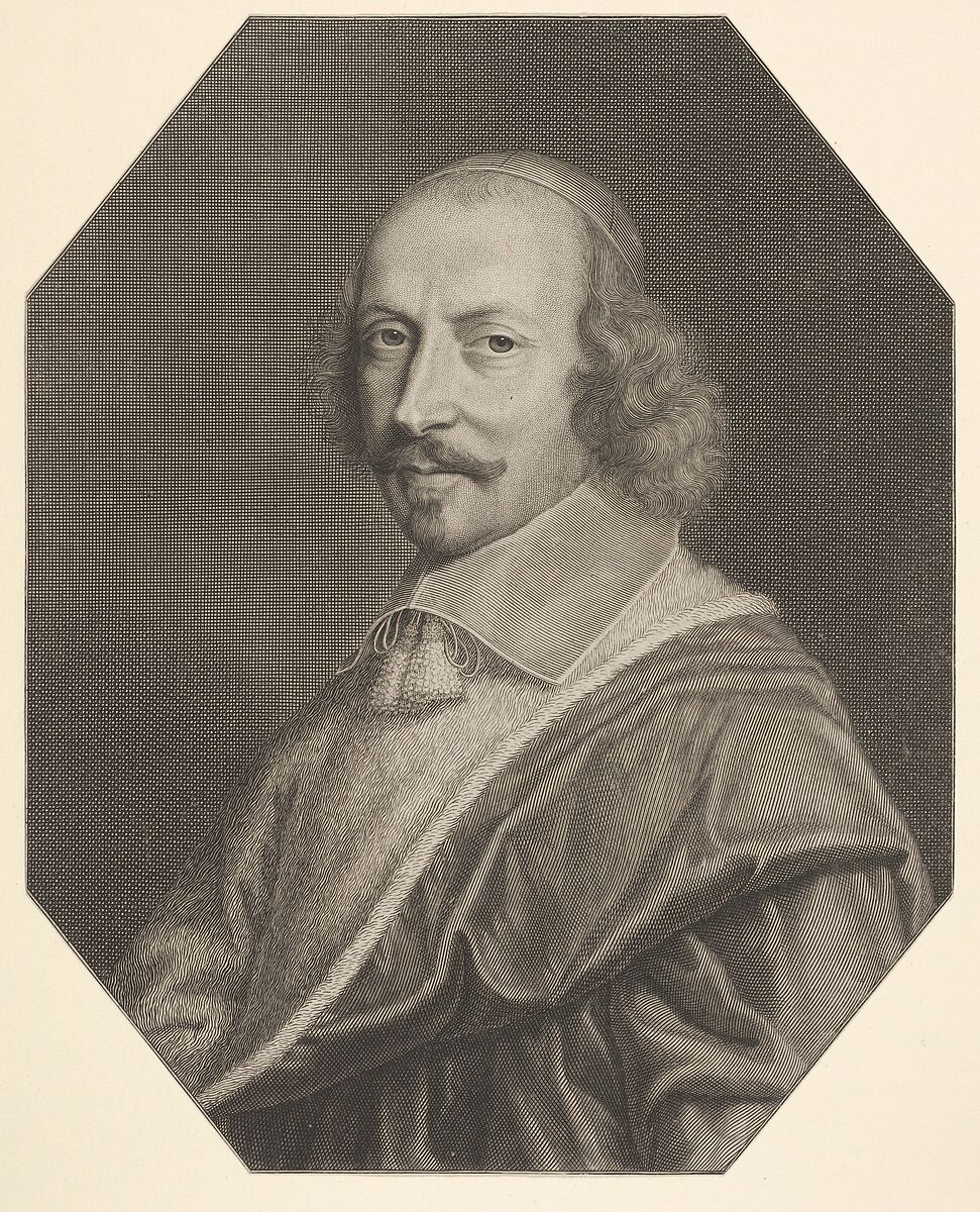 Cardinal Jules Mazarin, Robert Nanteuil (French, Reims 1623–1678 Paris), Engraving 