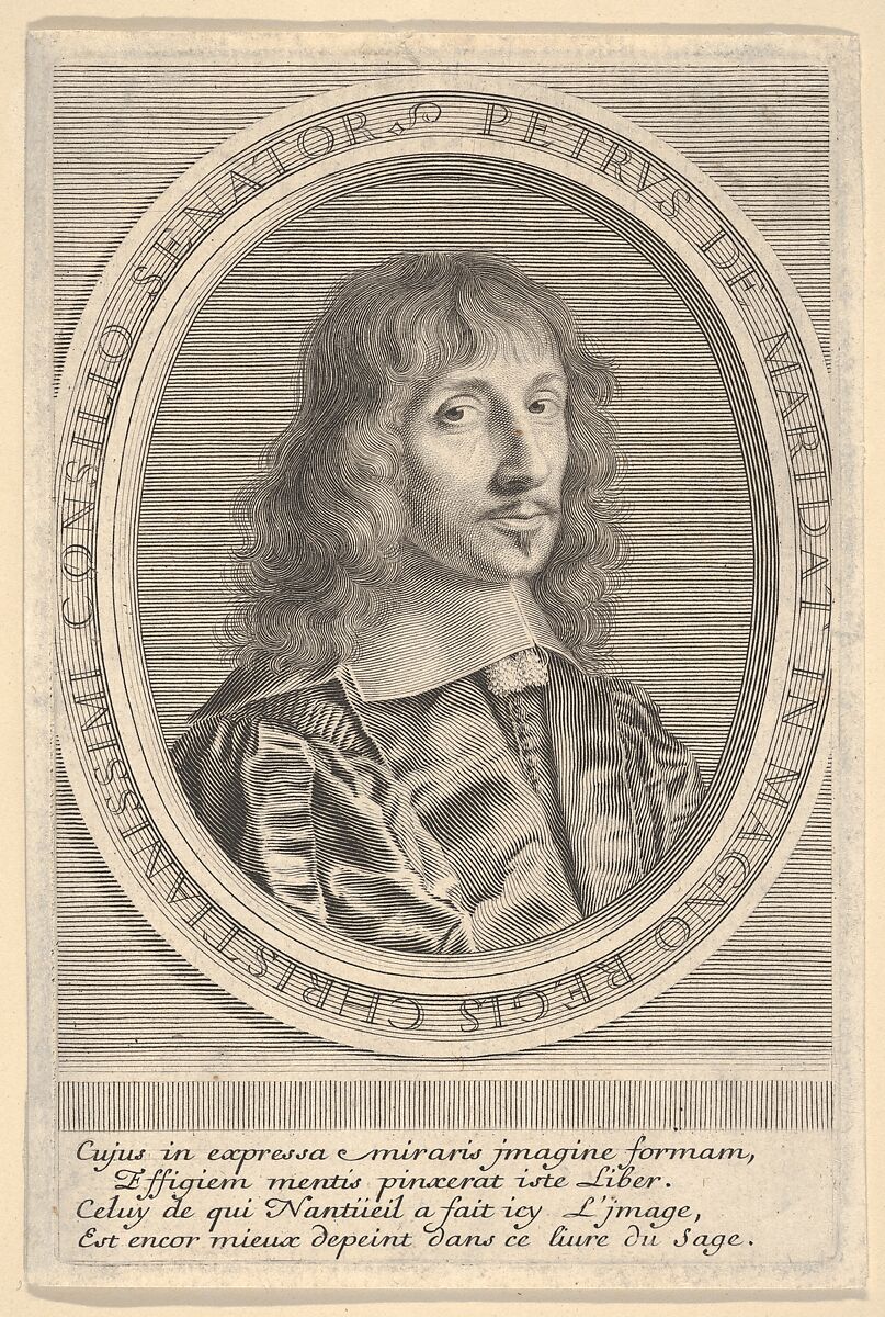Pierre da Maridat, Robert Nanteuil (French, Reims 1623–1678 Paris), Engraving 