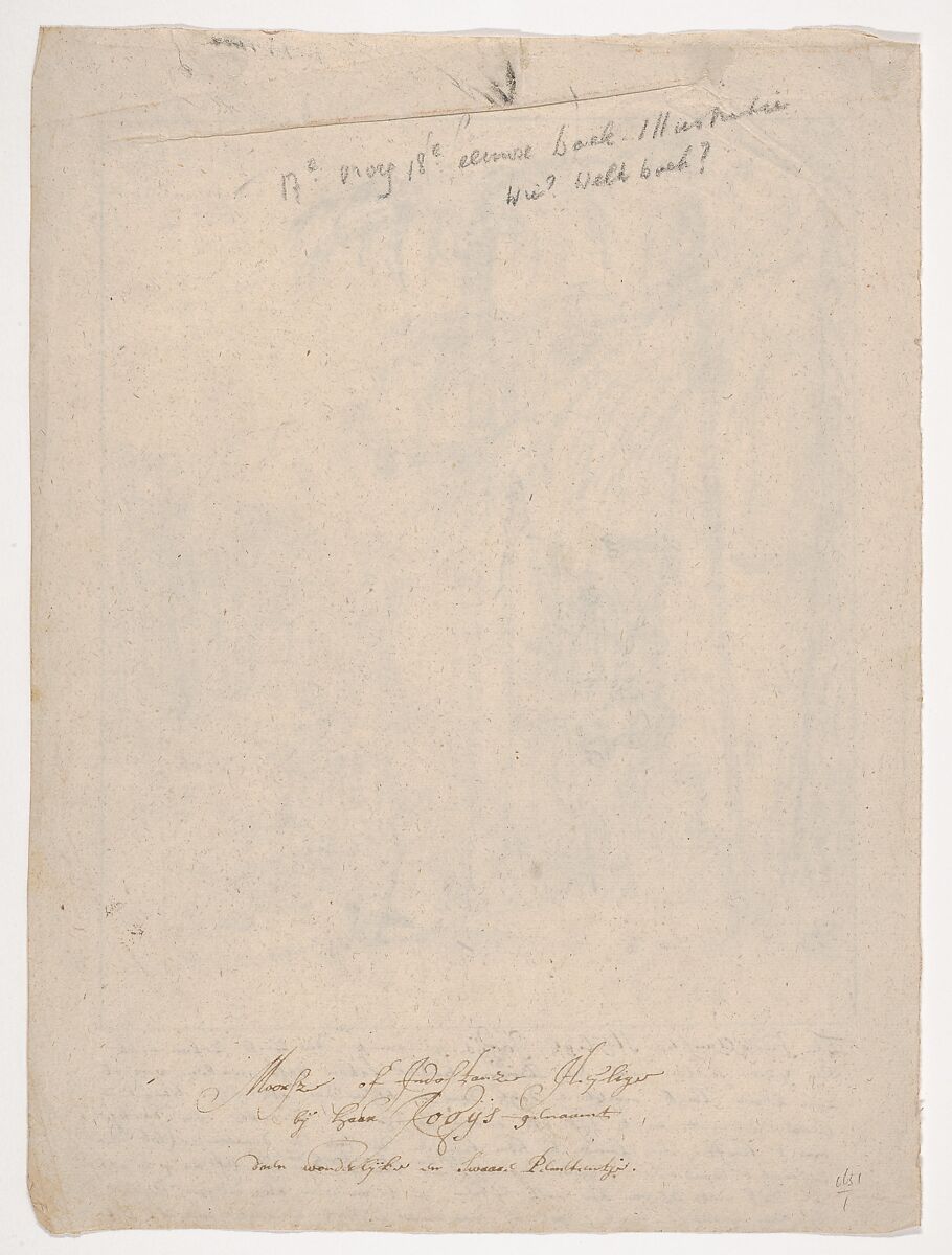 An Indian Yogi Tied to a Palm Tree, Willem Schellinks (Dutch, Amsterdam 1623–1678 Amsterdam), Black chalk, graphite, red chalk; framing line in graphite, by the artist