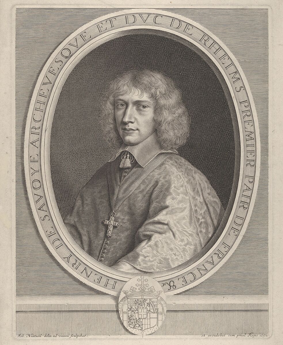 Henri II de Sevoie, Robert Nanteuil (French, Reims 1623–1678 Paris), Engraving; fourth state of four (Petitjean & Wickert) 