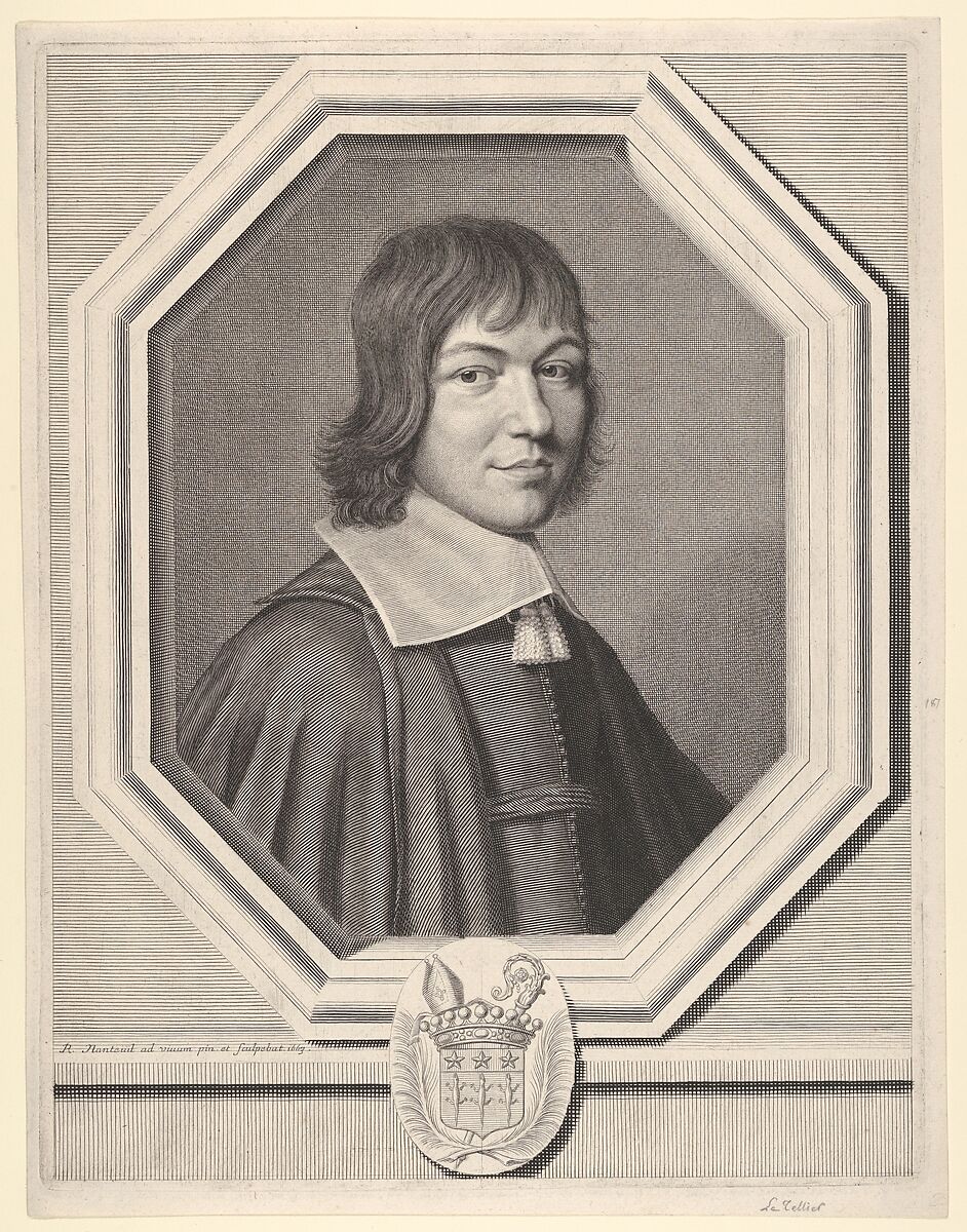 Charles-Maurice Le Tellier, Robert Nanteuil (French, Reims 1623–1678 Paris), Engraving; fourth state of four (Petitjean & Wickert) 